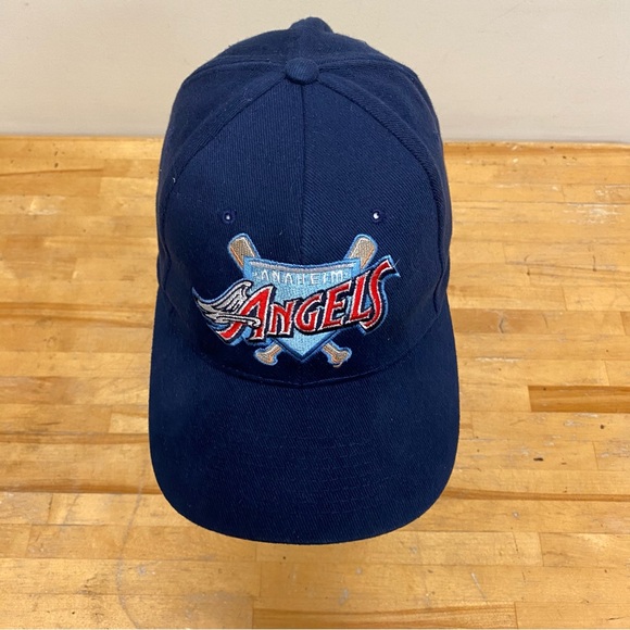 Vintage Anaheim Angels Wings Strap Back Cap Hat Nissin Disney Logo OSFA - Picture 5 of 14